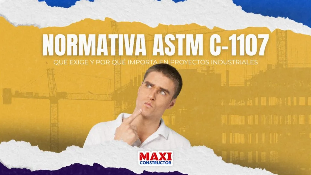 Normativa ASTM C-1107 AL 2025: Qué Exige y Por Qué Importa en Proyectos Industriales | MAXI CONSTRUCTOR